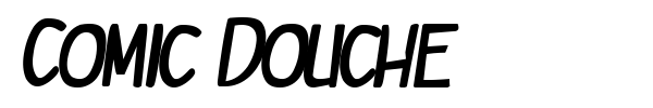 Comic Douche font preview
